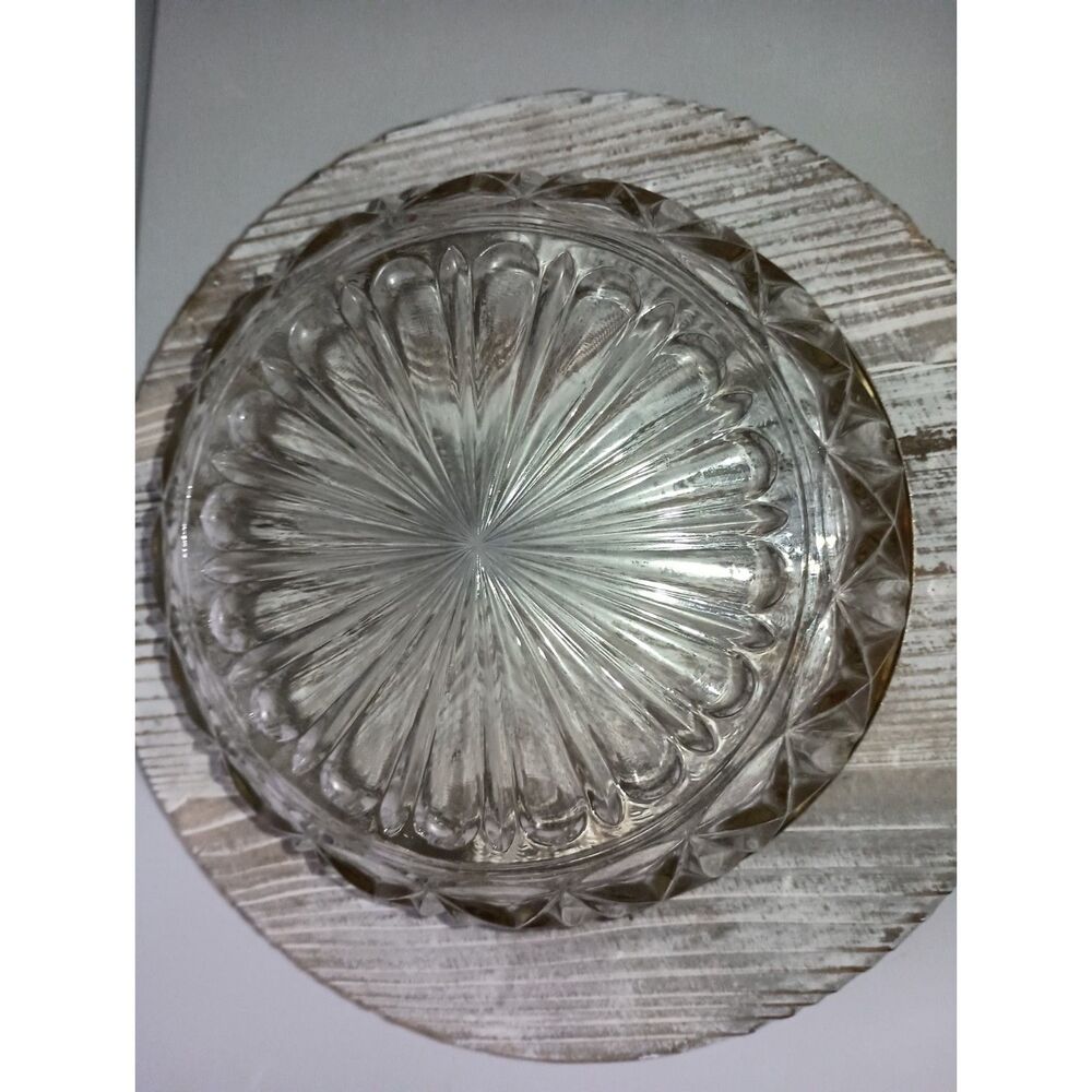 Vintage - Two Cut Glass Serving Bowls with Silver-Plated Rims Pre-Owned) - Picture 7 of 10